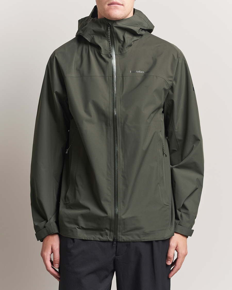 Mies | Takit | Peak Performance | Treeline Shell Hooded Jacket Olive Extreme