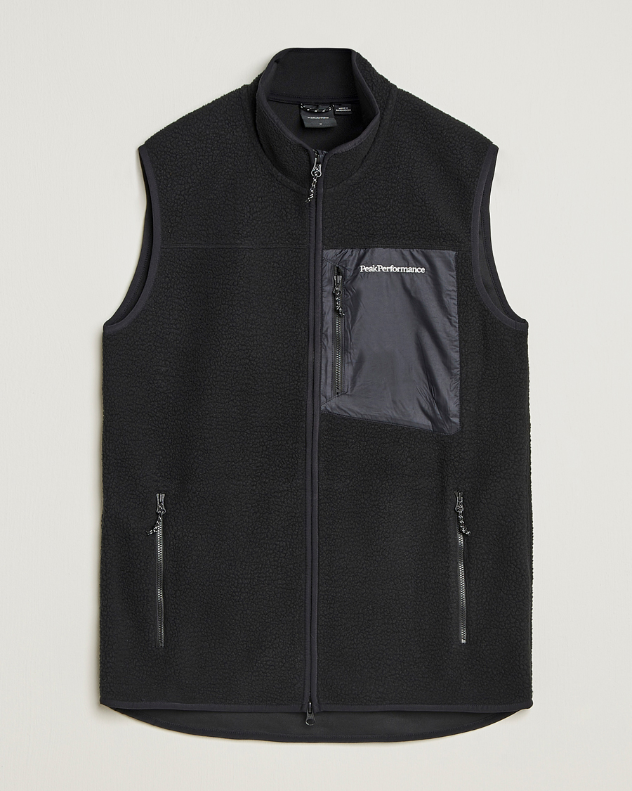 Mies | Puserot | Peak Performance | Pile Vest Black