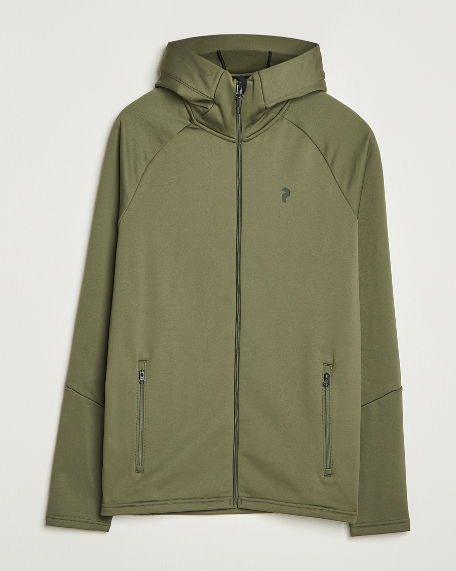 Mies | Puserot | Peak Performance | Rider Full Zip Hoodie Pine Needle