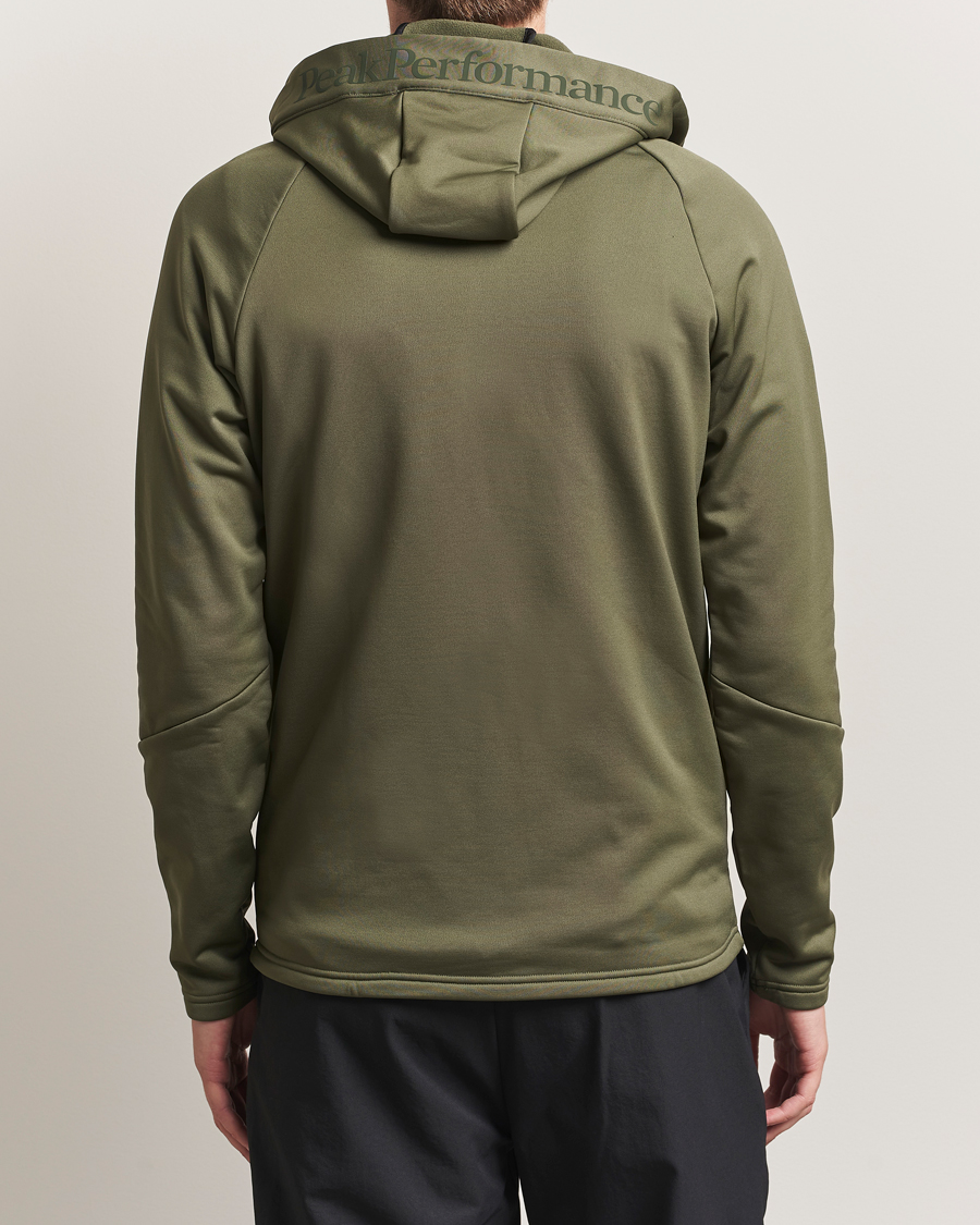 Mies | Puserot | Peak Performance | Rider Full Zip Hoodie Pine Needle