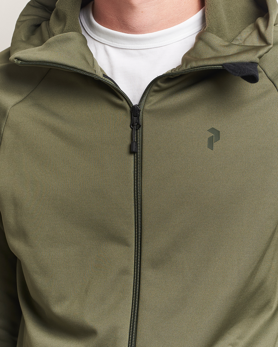 Mies | Puserot | Peak Performance | Rider Full Zip Hoodie Pine Needle