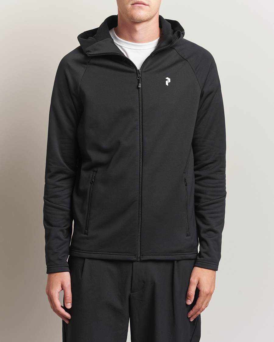 Mies | Puserot | Peak Performance | Rider Hooded Full Zip Black