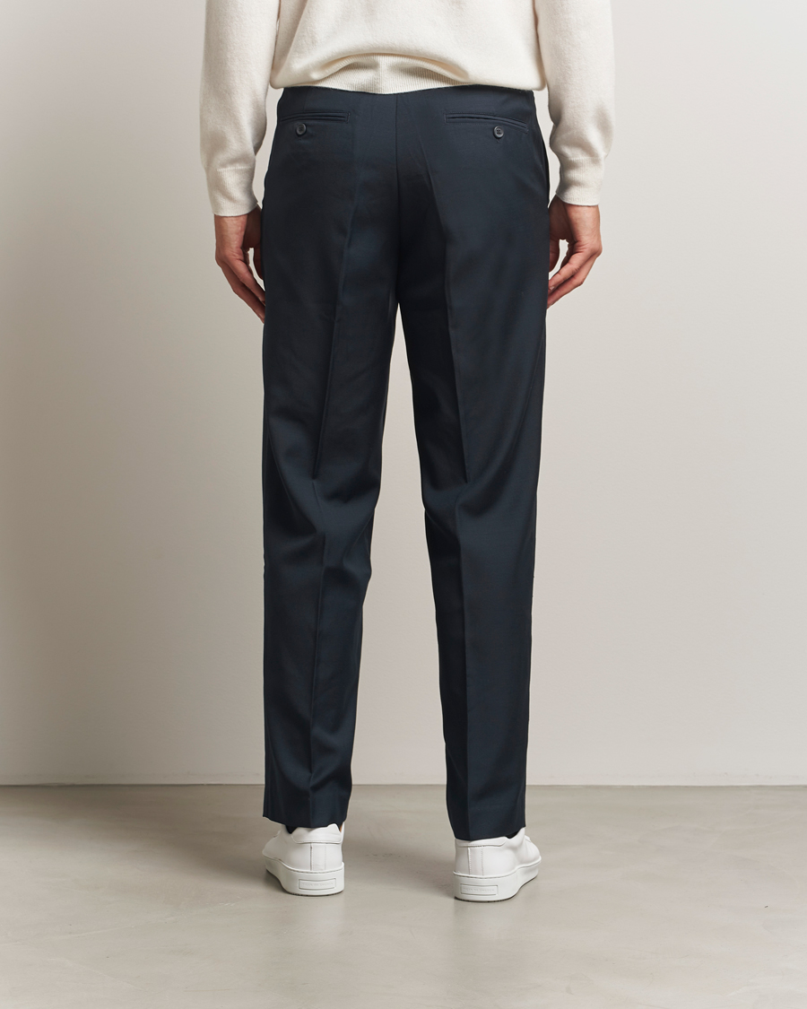 Mies | Housut | Samsøe Samsøe | Noah Pleated Trousers Salute Navy