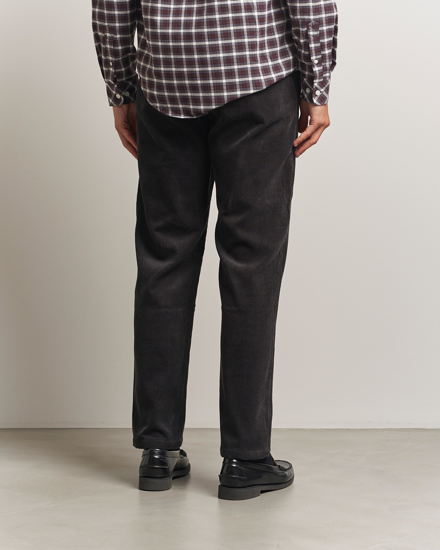 Mies | Housut | Samsøe Samsøe | Jabari Corduroy Drawstring Trousers Black Oyster