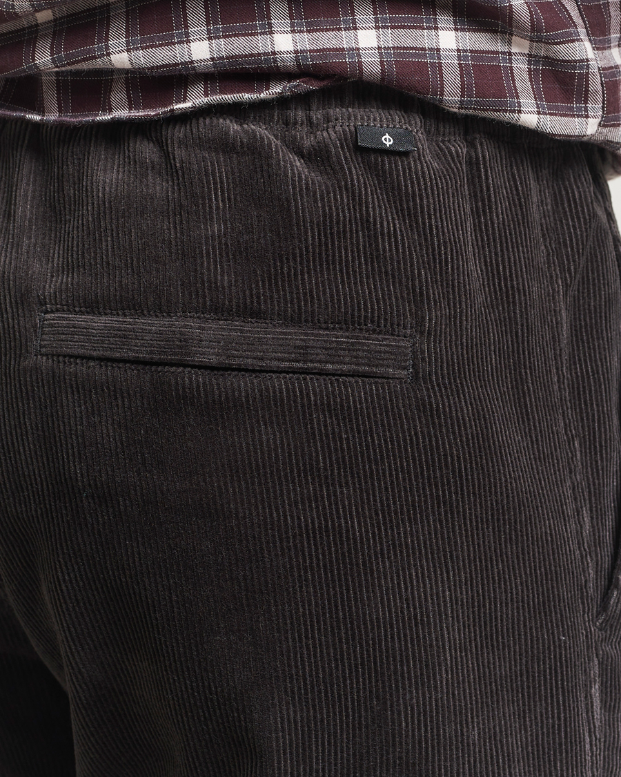 Mies | Housut | Samsøe Samsøe | Jabari Corduroy Drawstring Trousers Black Oyster