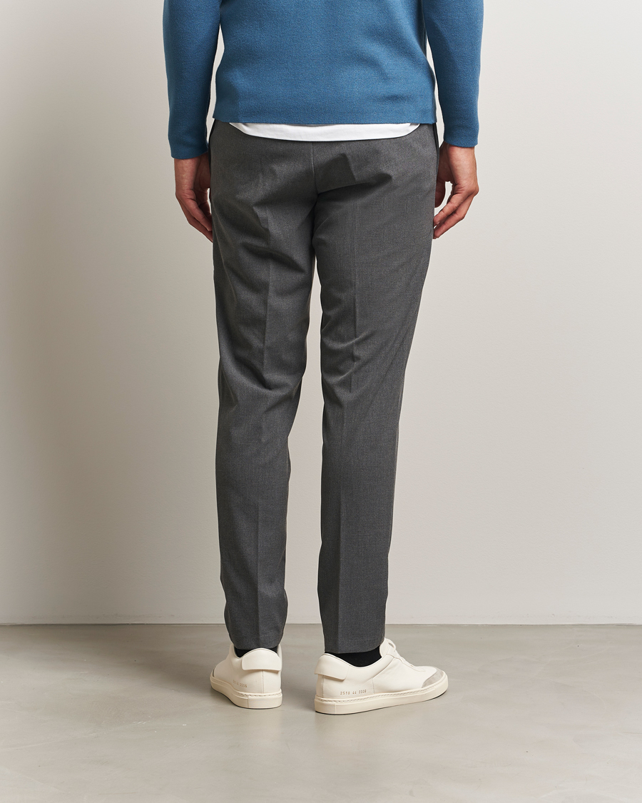 Mies | Housut | Samsøe Samsøe | Smithy Drawstring Trousers Dark Grey Melange