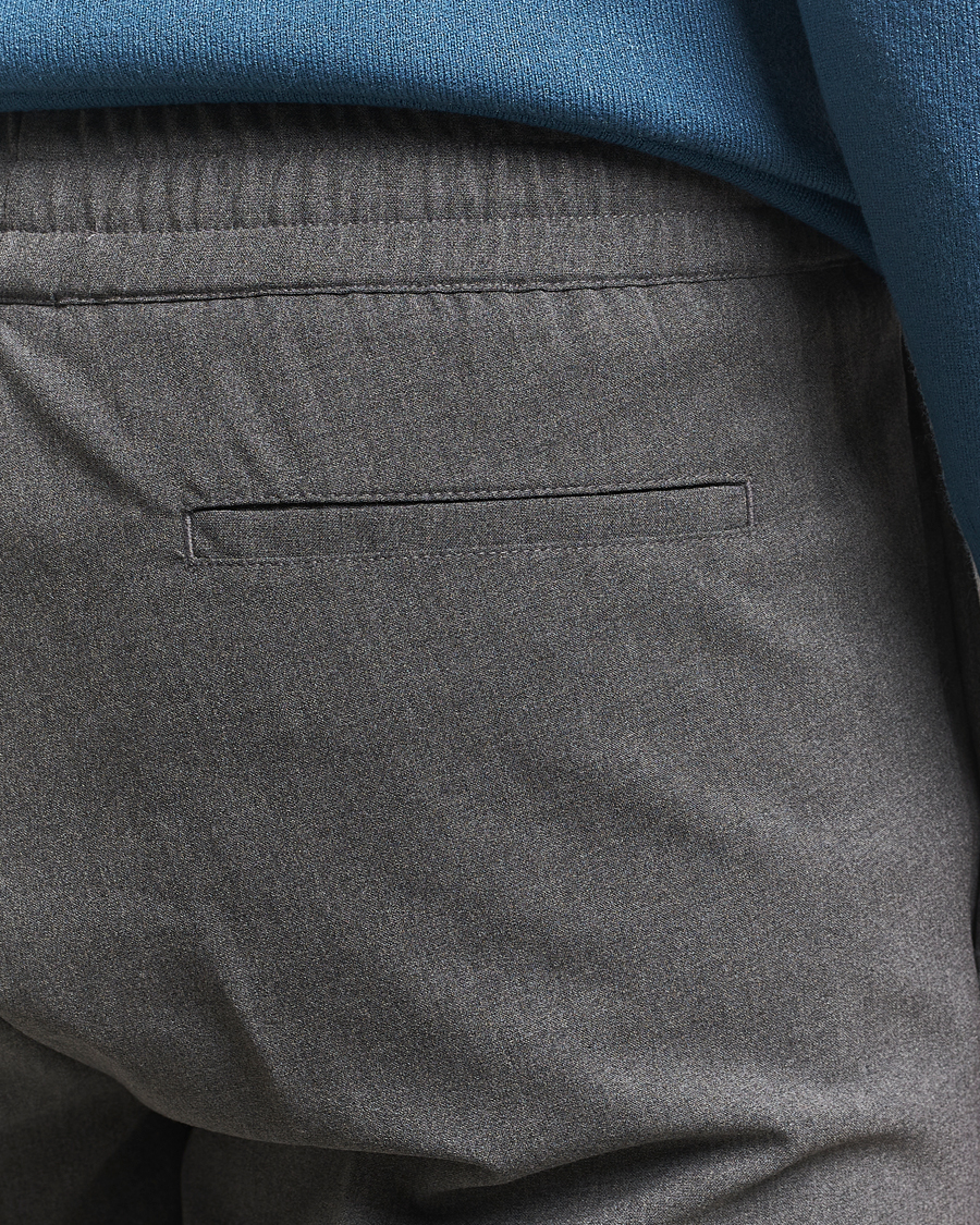 Mies | Housut | Samsøe Samsøe | Smithy Drawstring Trousers Dark Grey Melange