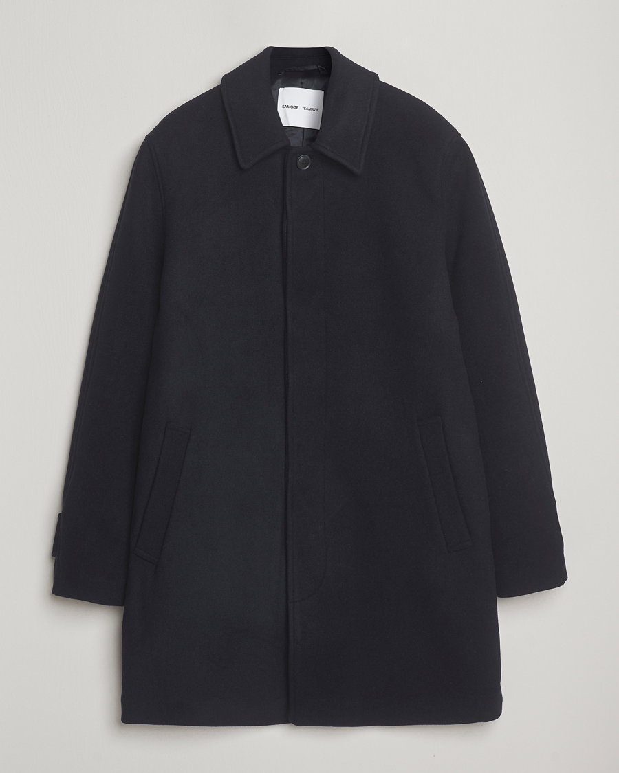 Mies | Takit | Samsøe Samsøe | Labby Wool Coat Salute Navy