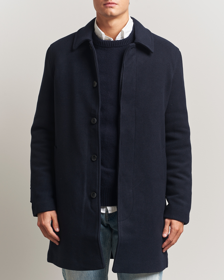Mies | Takit | Samsøe Samsøe | Labby Wool Coat Salute Navy