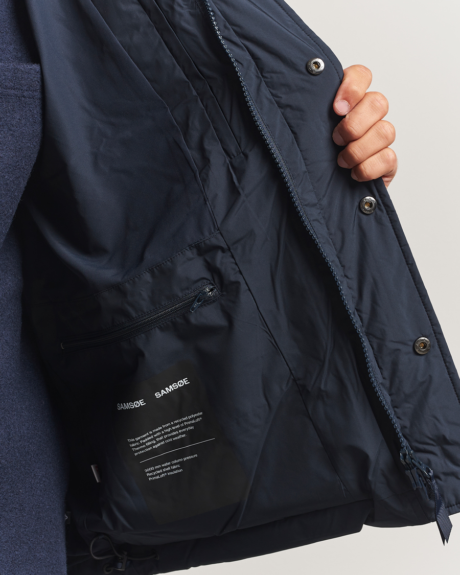 Mies | Takit | Samsøe Samsøe | Ulf Down Hooded Puffer Salute Navy