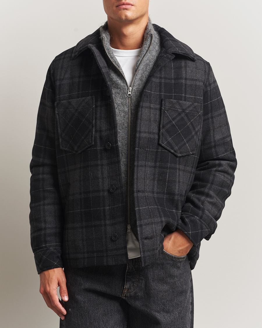 Mies | Takit | Samsøe Samsøe | Pally Padded Shirt Jacket Black