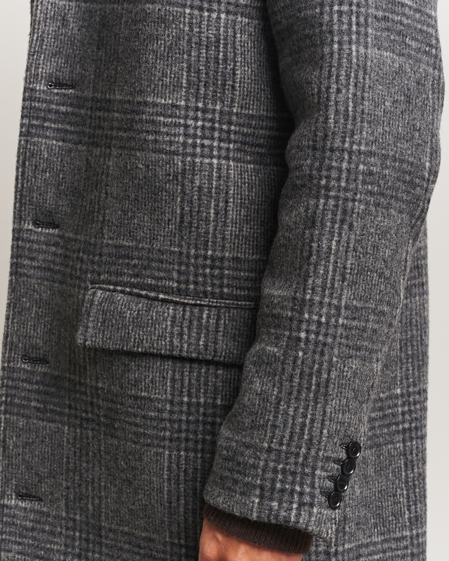 Mies | Takit | Samsøe Samsøe | Tesfa Checked Coat Grey