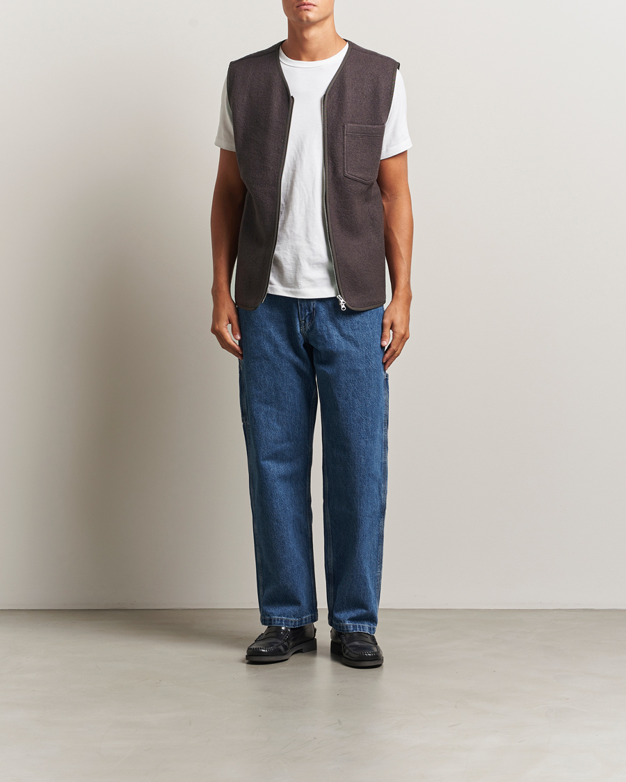 Mies | Takit | Samsøe Samsøe | Hannes Boiled Wool Vest Turkish Coffee
