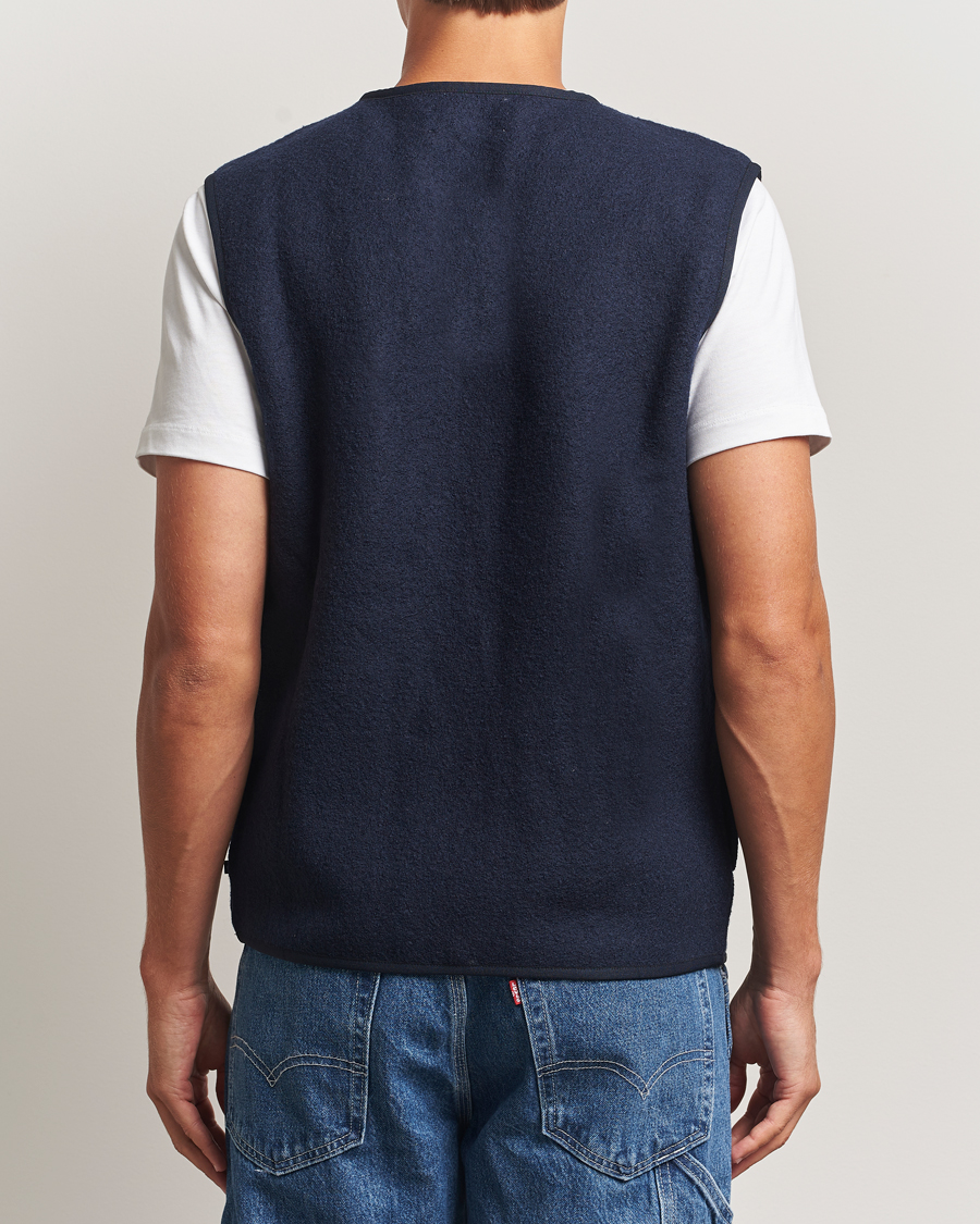 Mies | Ulkoliivit | Samsøe Samsøe | Hannes Boiled Wool Vest Salute Navy