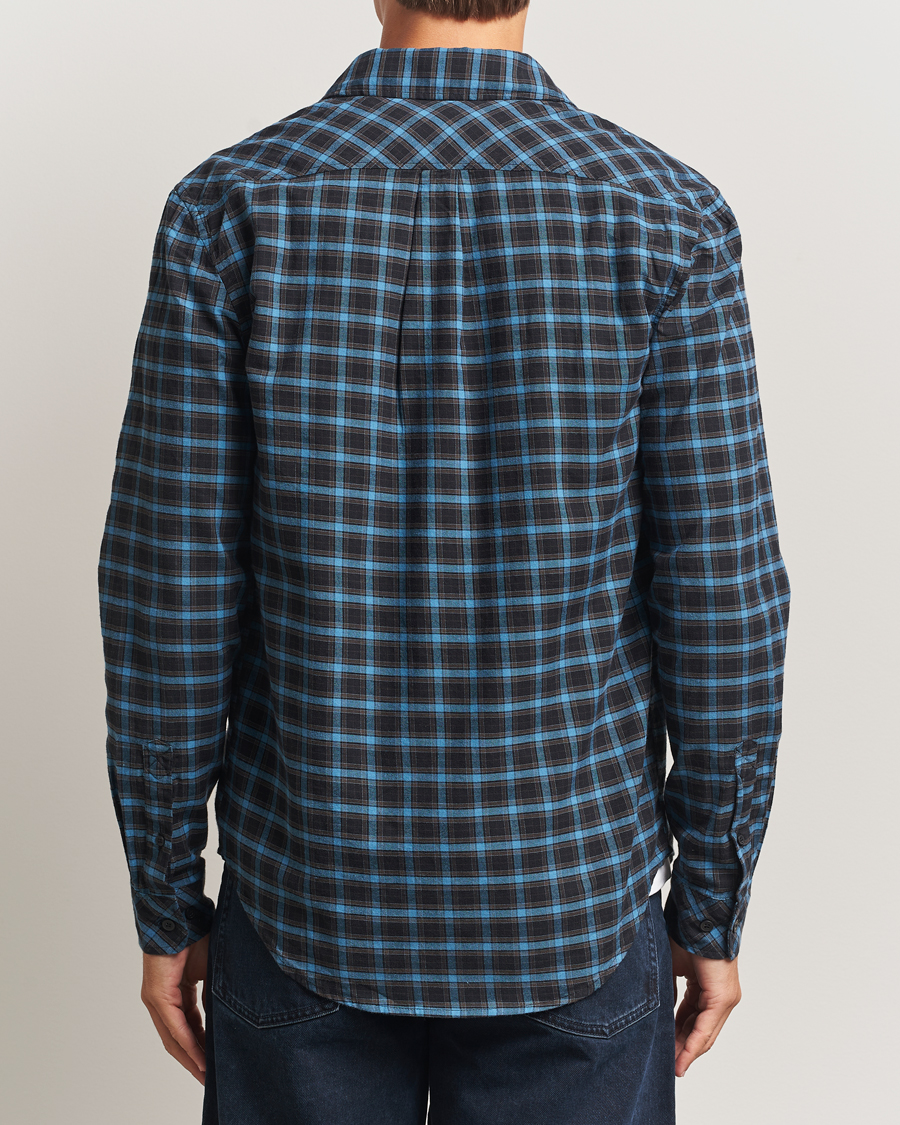 Mies | Kauluspaidat | Samsøe Samsøe | Liam Brushed Cotton Checked Shirt Turkish Coffee