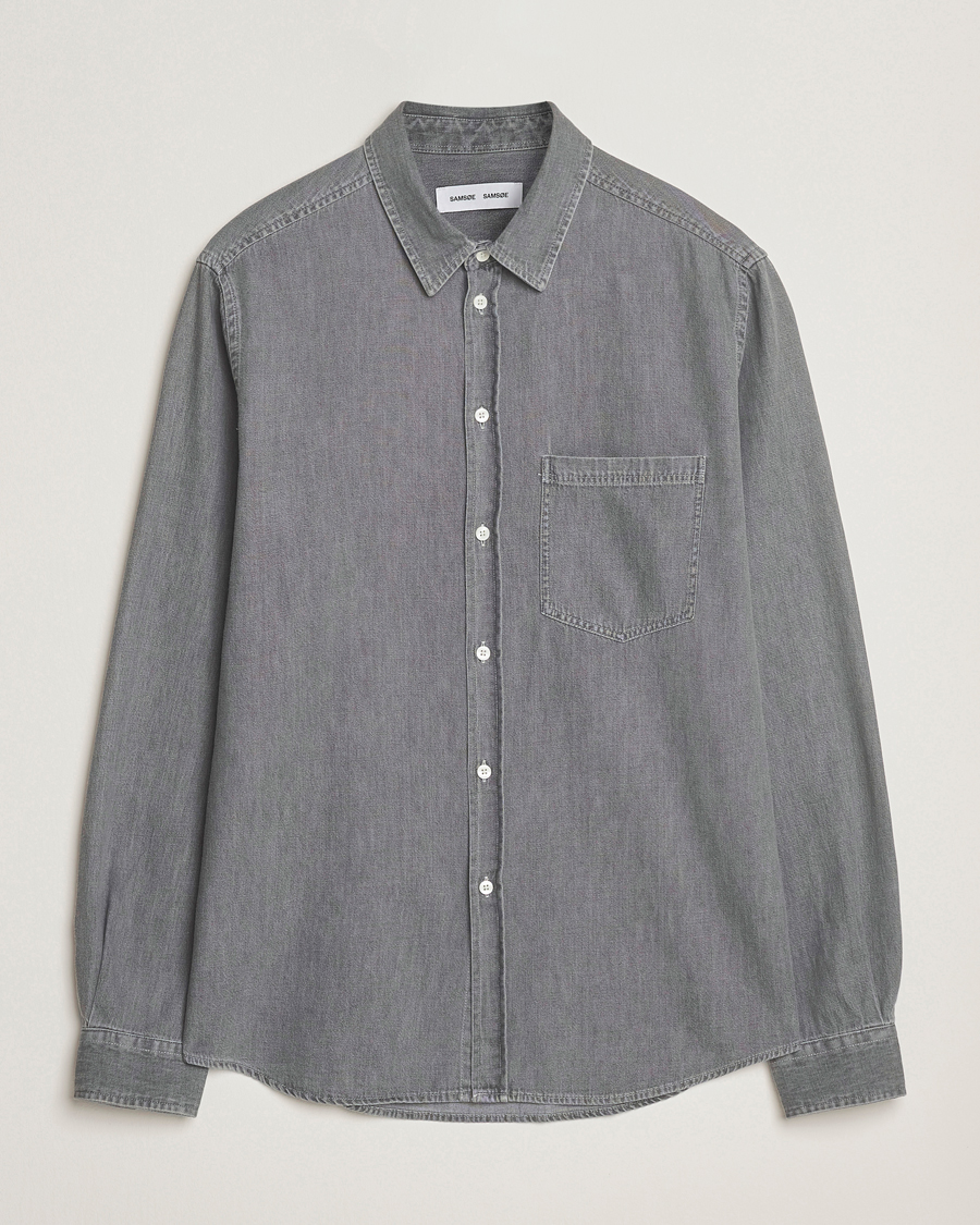 Mies | Kauluspaidat | Samsøe Samsøe | Ryan Chambray Shirt Light Grey
