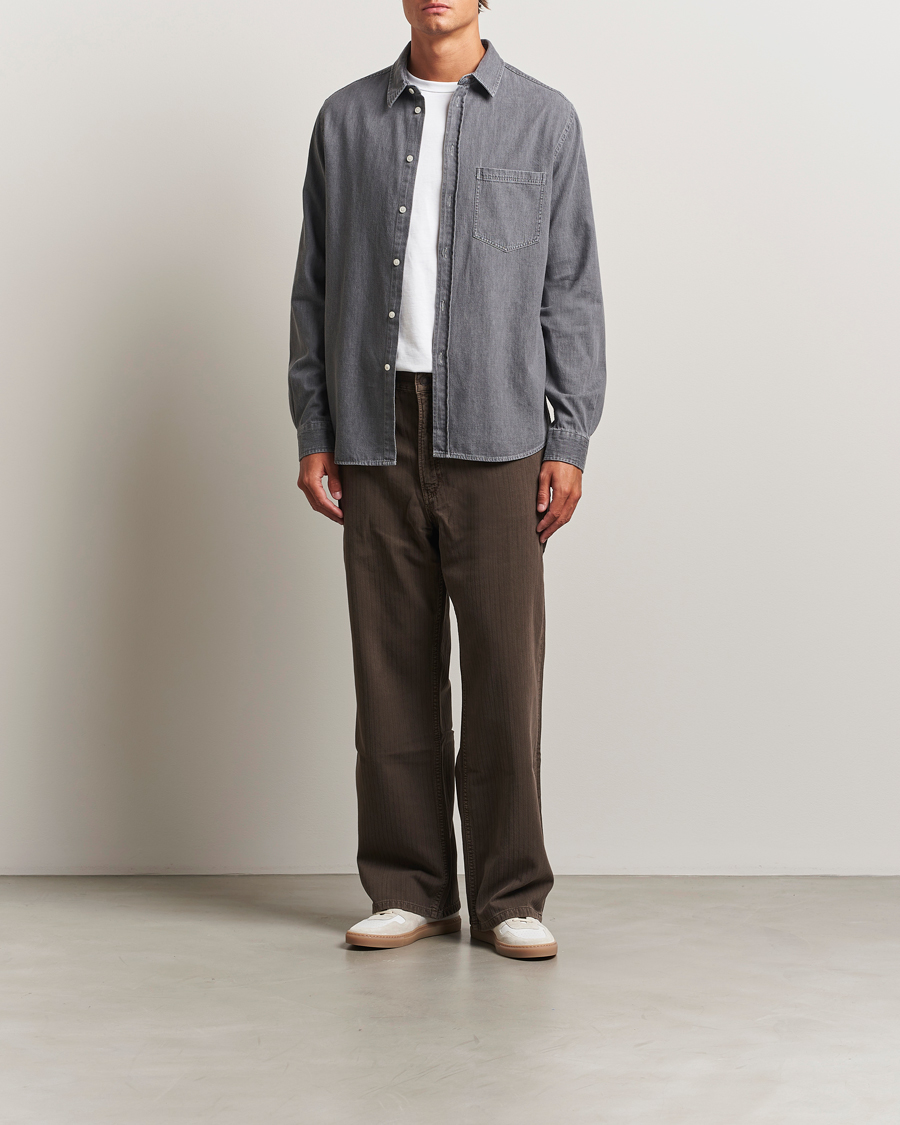 Mies | Kauluspaidat | Samsøe Samsøe | Ryan Chambray Shirt Light Grey