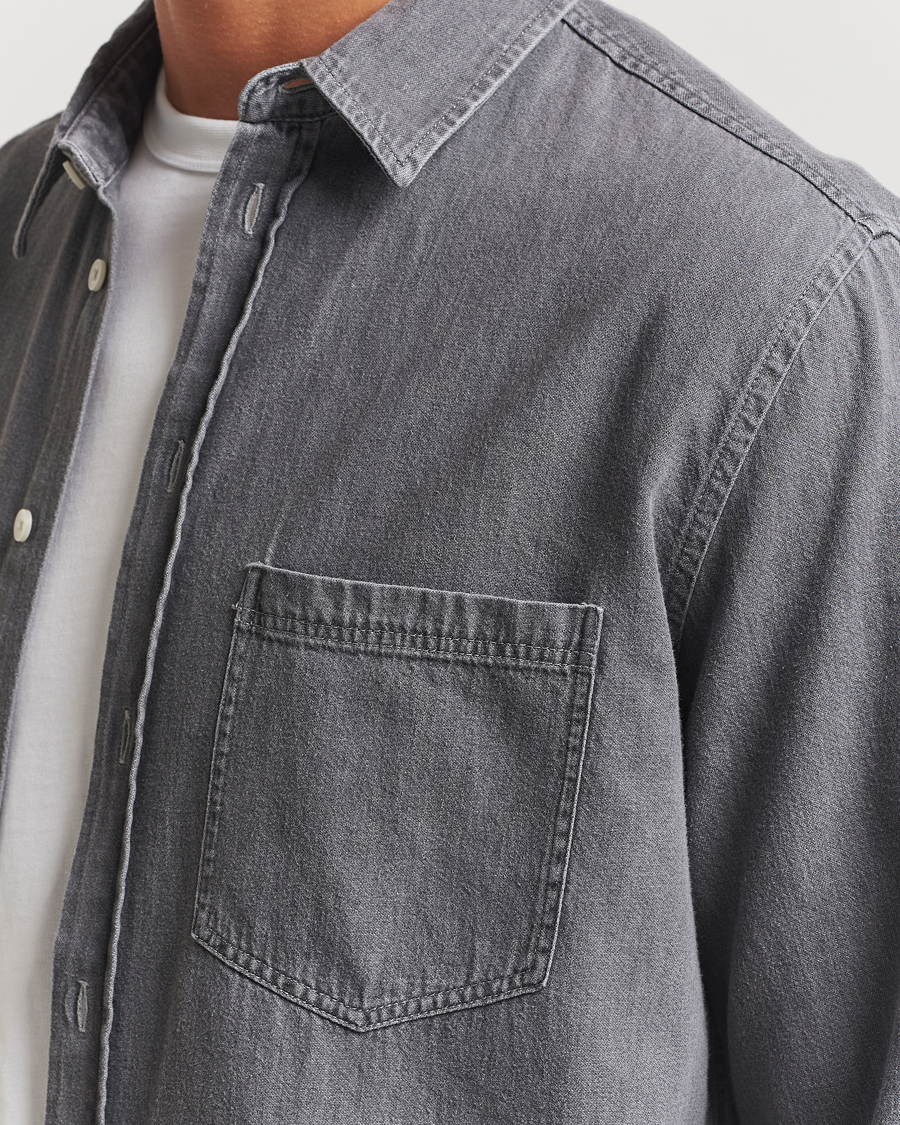 Mies | Kauluspaidat | Samsøe Samsøe | Ryan Chambray Shirt Light Grey