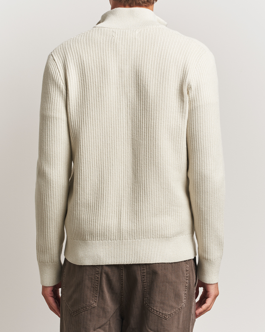 Mies | Puserot | Samsøe Samsøe | Dem Structured Knitted Full Zip Silver Birch
