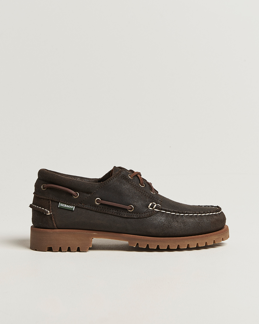 Mies | Loaferit | Sebago | Acadia Waxed Suede Loafer Dark Brown
