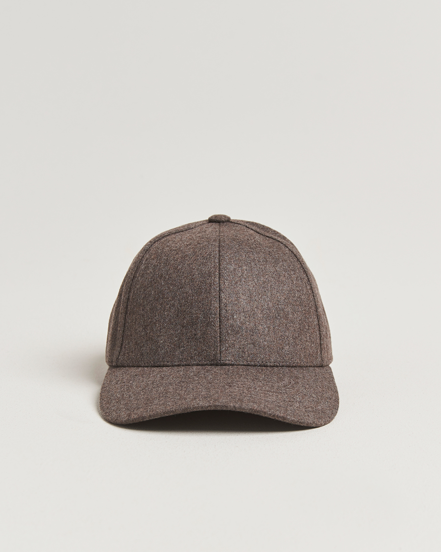 Mies | Päähineet | Varsity Headwear | Flannel Baseball Cap Taupe Brown