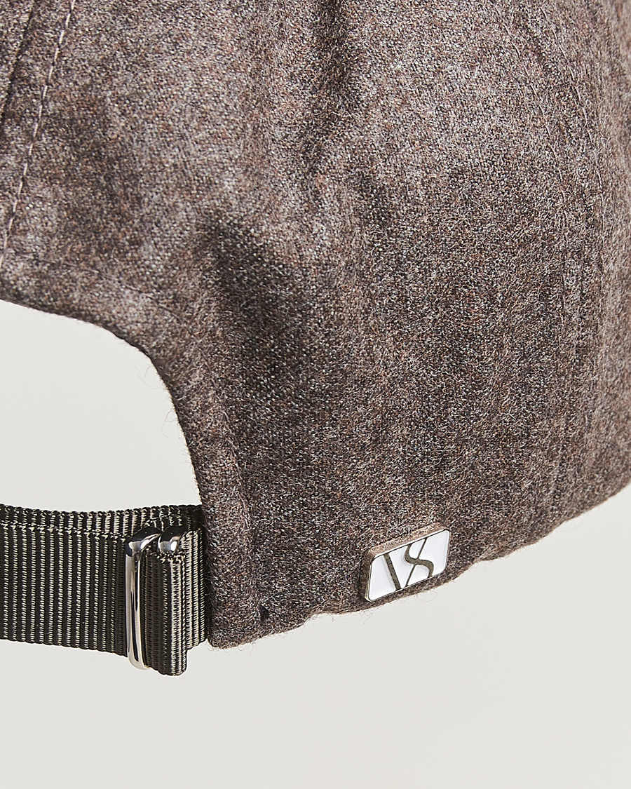 Mies | Päähineet | Varsity Headwear | Flannel Baseball Cap Taupe Brown