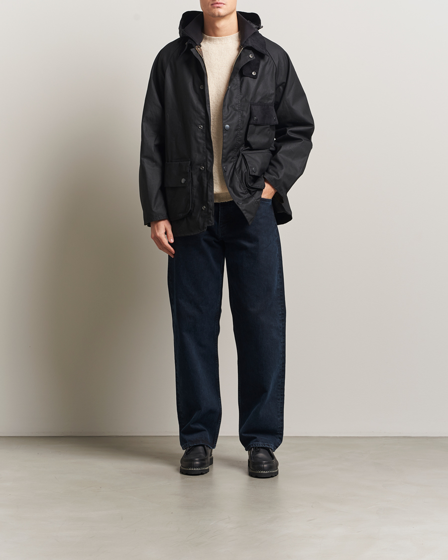 Mies | Takit | Barbour Heritage | Modified Solway Wax Jacket Black