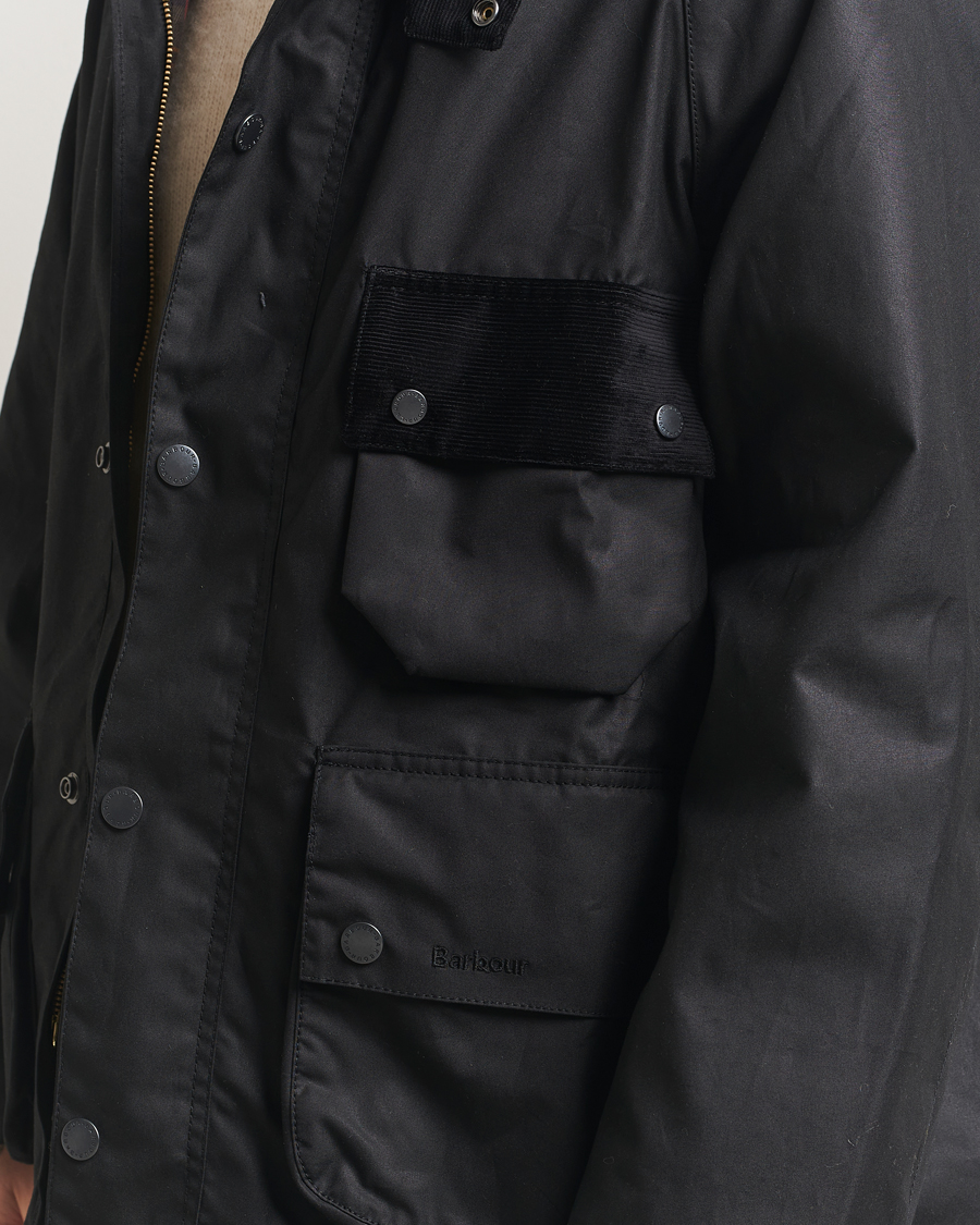 Mies | Takit | Barbour Heritage | Modified Solway Wax Jacket Black