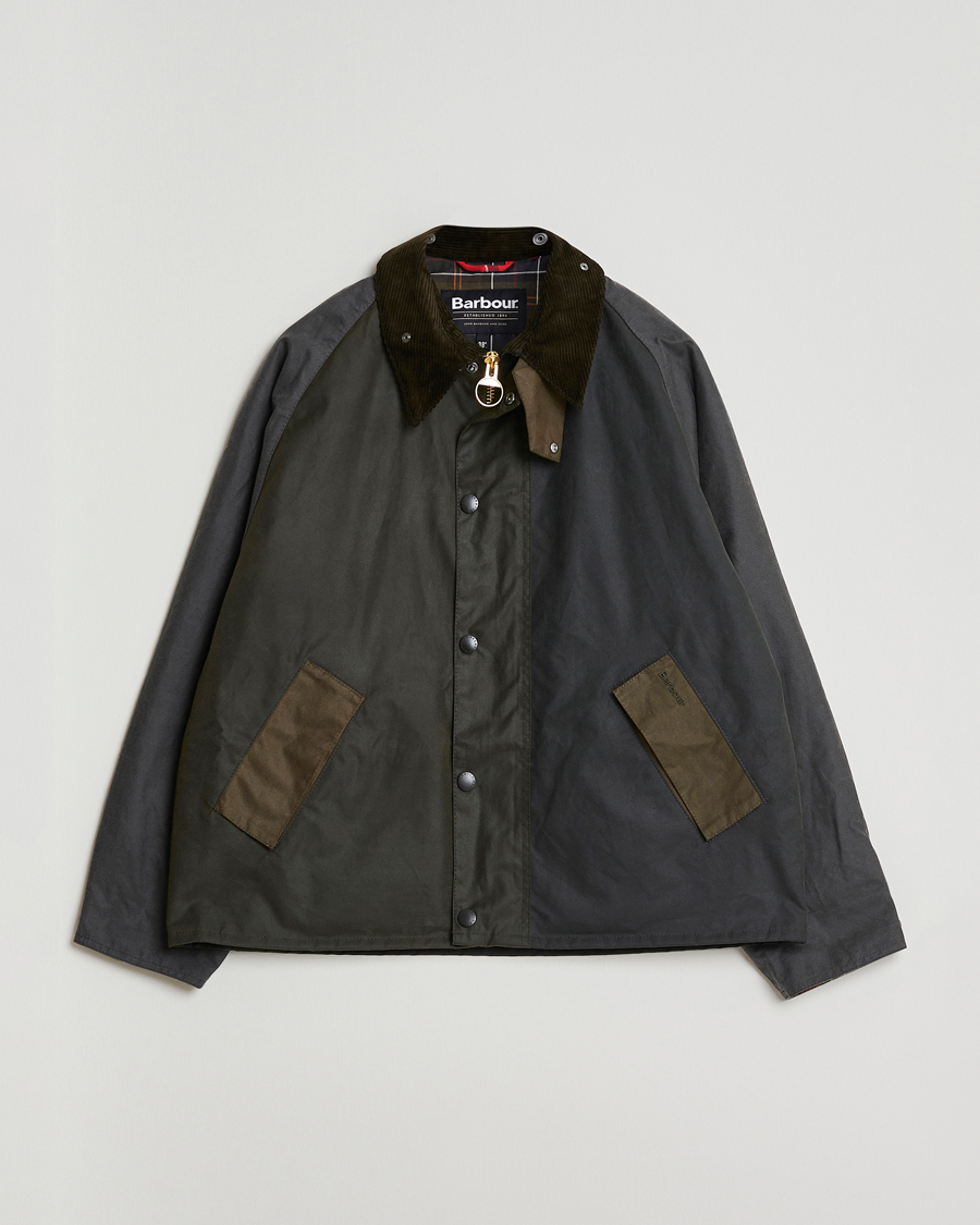 Mies | Takit | Barbour Heritage | Patchwork Transport Wax Jacket Sage Multi