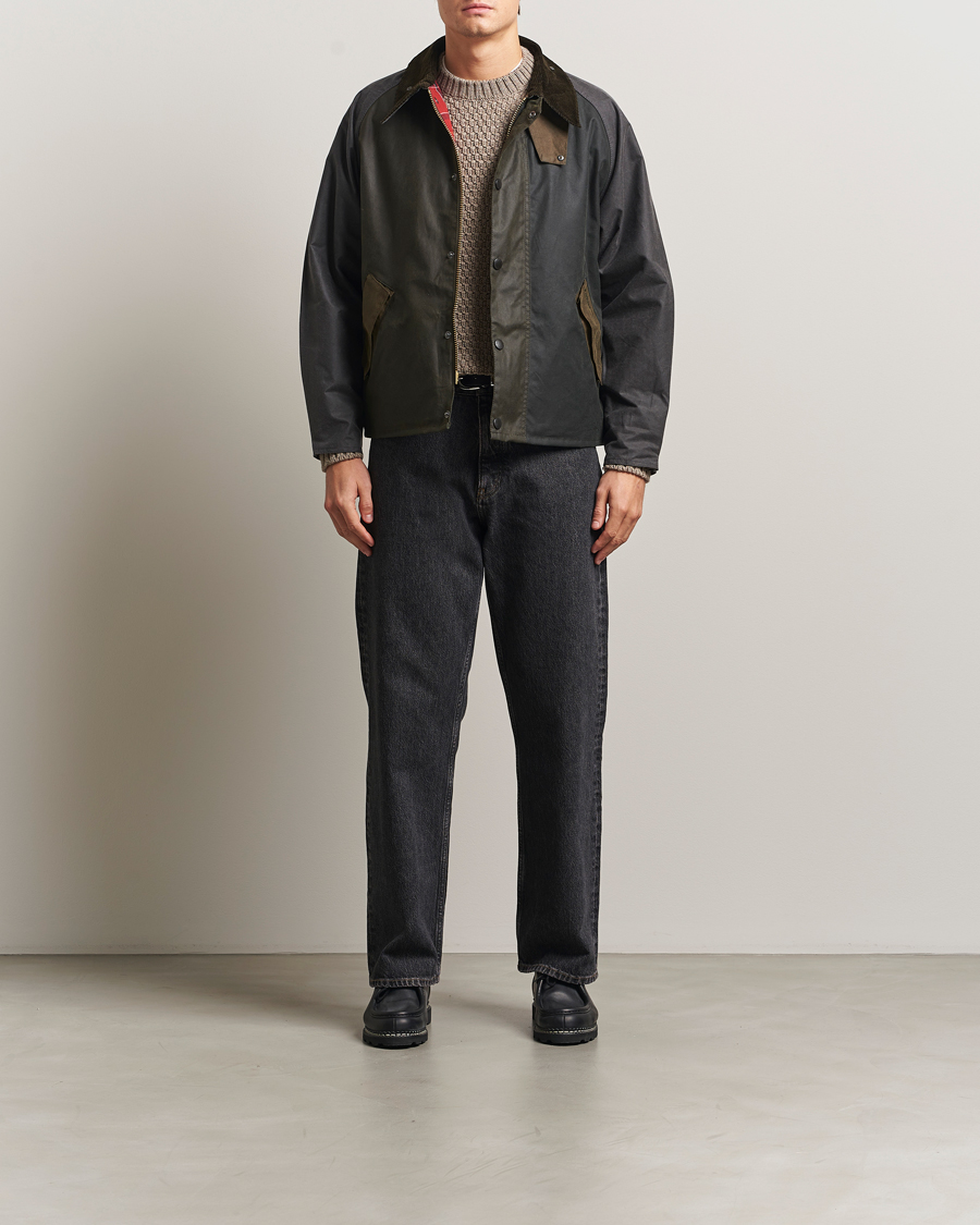 Mies | Takit | Barbour Heritage | Patchwork Transport Wax Jacket Sage Multi