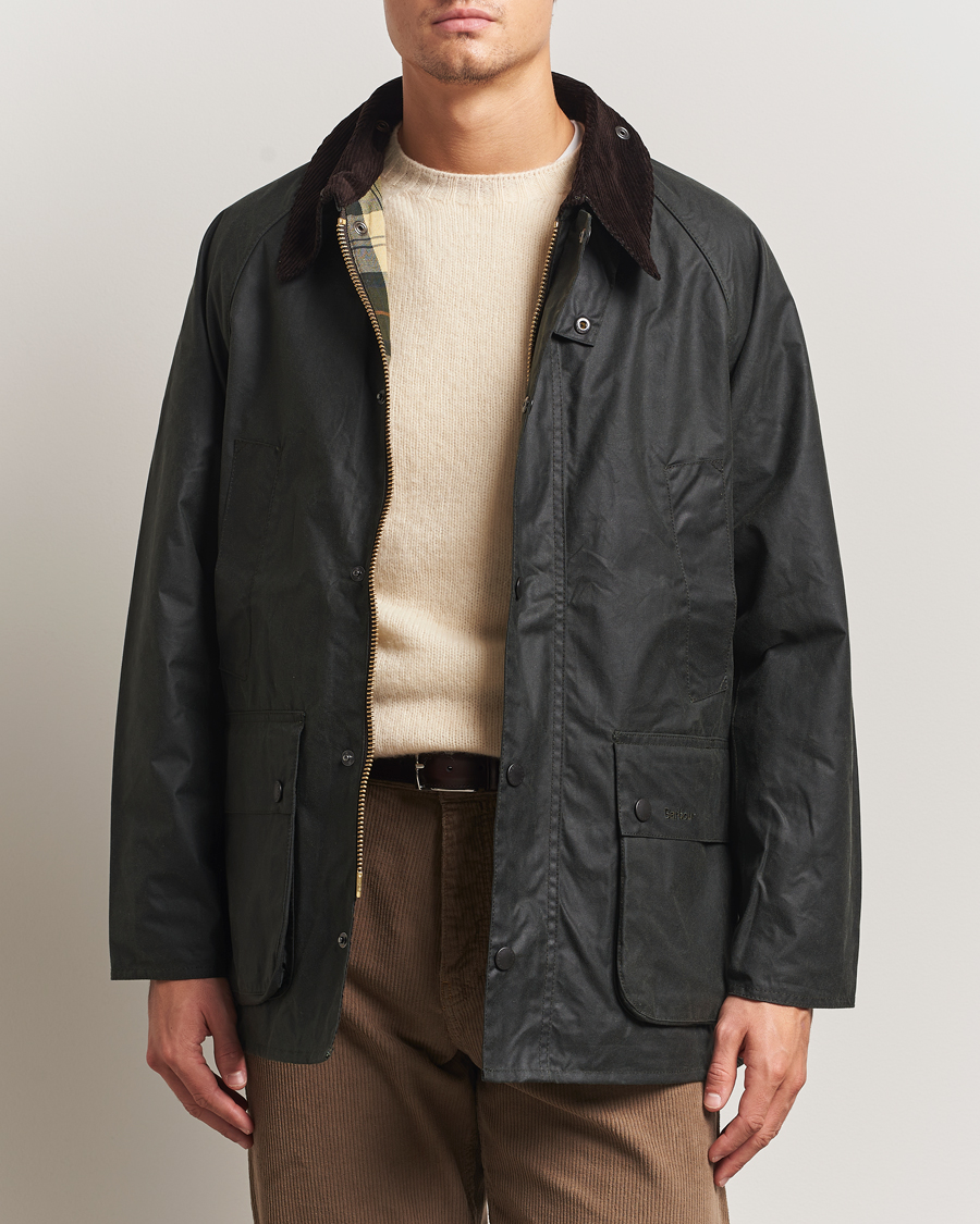 Mies | Takit | Barbour Heritage | Oversize Bedale Wax Jacket Sage