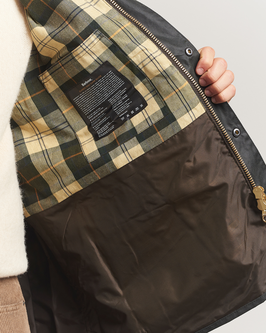 Mies | Takit | Barbour Heritage | Oversize Bedale Wax Jacket Sage