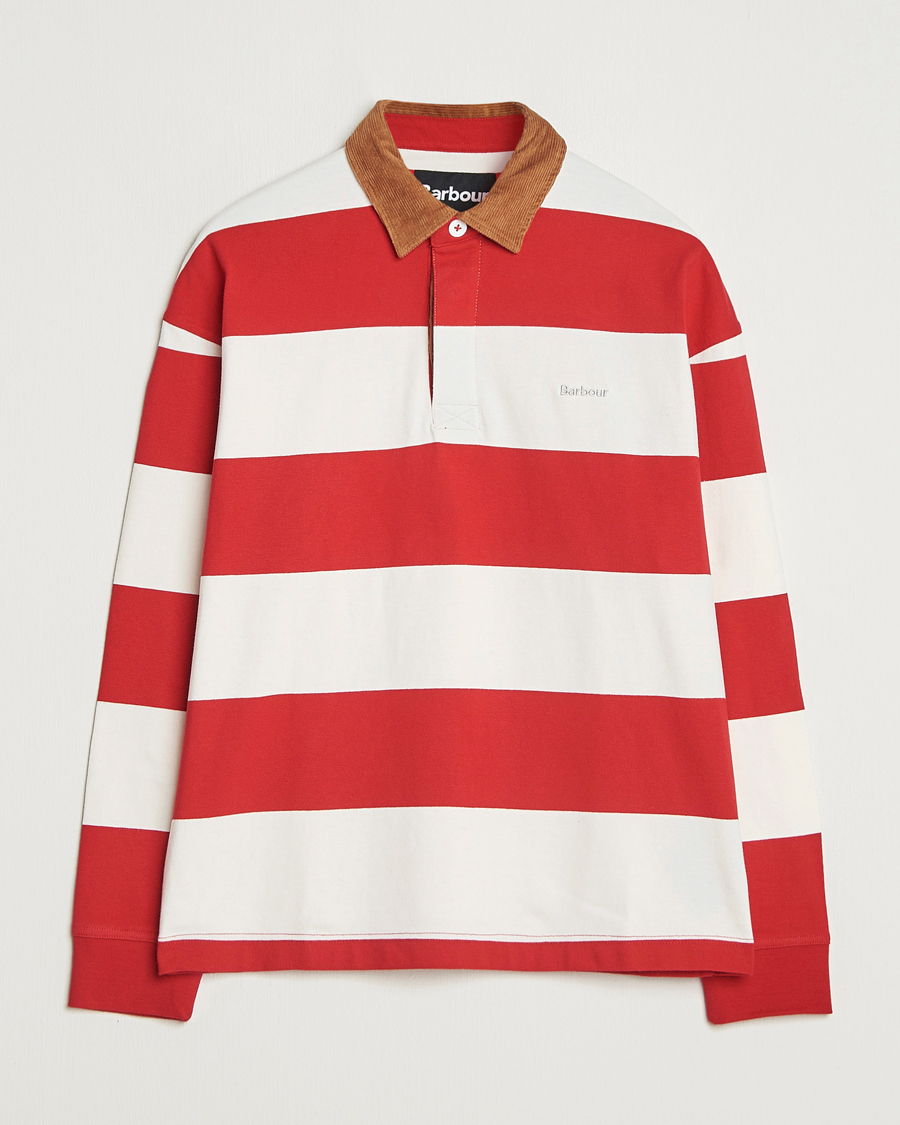 Mies | Puserot | Barbour Heritage | Newclose Rugby Shirt Brick Red