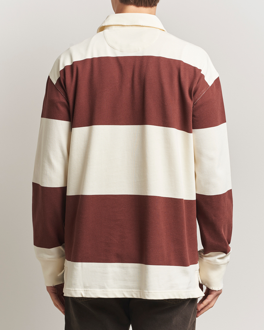 Mies | Puserot | GANT 240 Mulberry Street | Block Stripe Heavy Rugger Mahogany Brown/White
