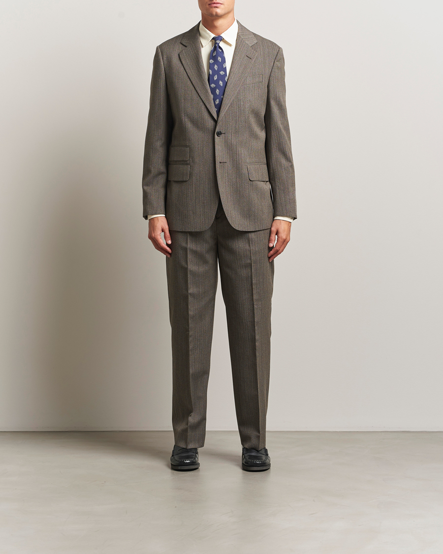 Mies | Pikkutakit | GANT 240 Mulberry Street | Herringbone Suit Jacket Deep Brown