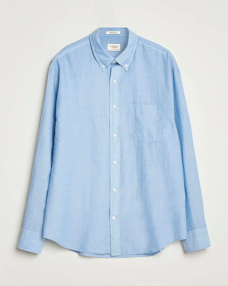 Mies | Kauluspaidat | GANT 240 Mulberry Street | Relaxed Fit Chambray Shirt Light Indigo