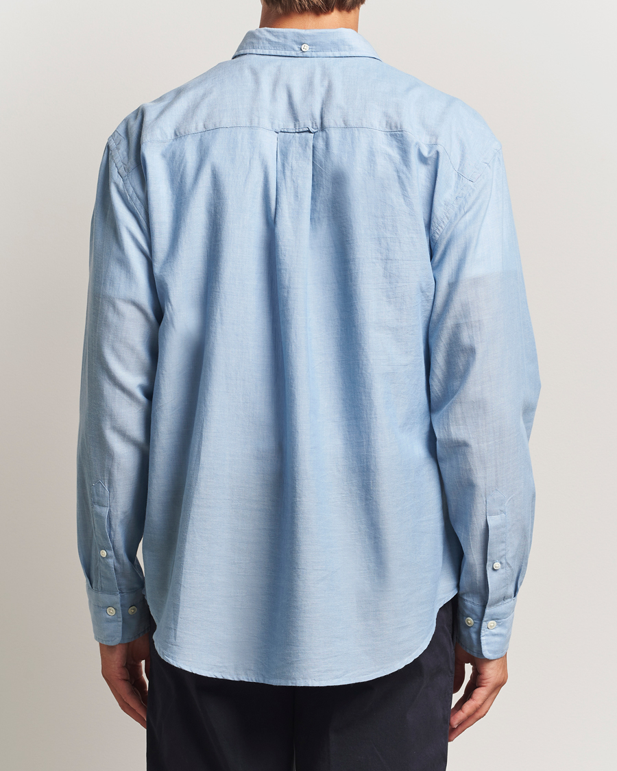 Mies | Kauluspaidat | GANT 240 Mulberry Street | Relaxed Fit Chambray Shirt Light Indigo