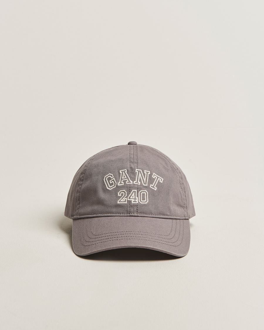 Mies | Päähineet | GANT 240 Mulberry Street | Washed Canvas Cap Steel Grey