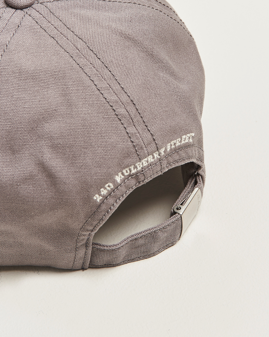 Mies | Päähineet | GANT 240 Mulberry Street | Washed Canvas Cap Steel Grey
