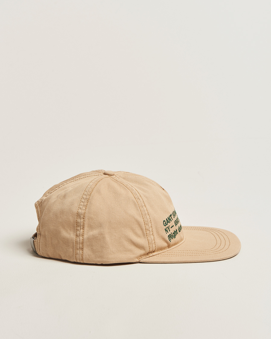 Mies | Päähineet | GANT 240 Mulberry Street | Canvas Cap Light Taupe