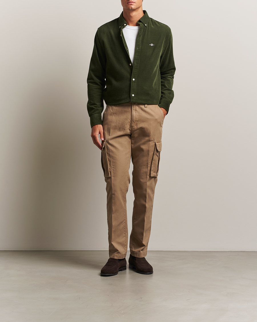 Mies | Housut | Gant | Regular Fit Cotton Twill Cargo Pants Light Taupe