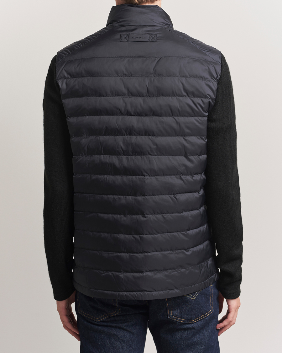 Mies | Takit | GANT | Mixed Media Hybrid Jacket Black