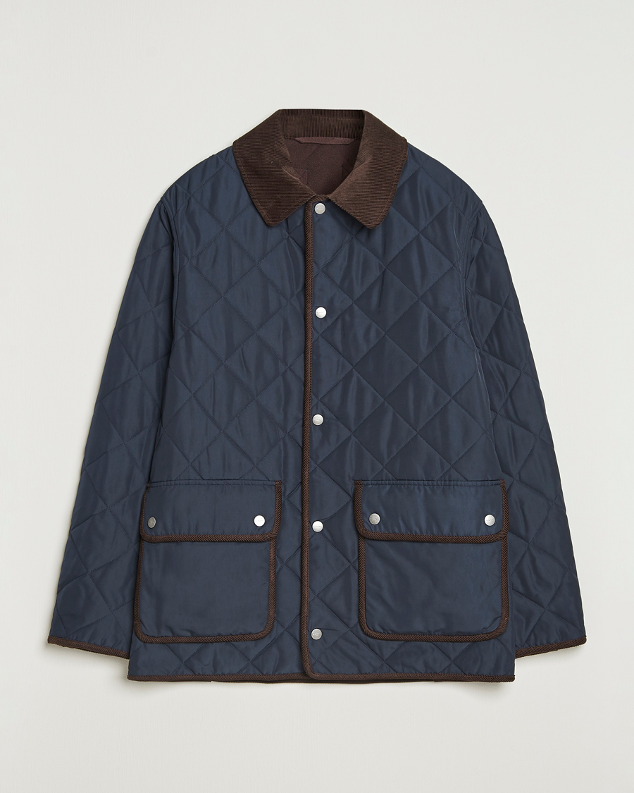 Mies | Takit | Gant | Quilted Fleece Jacket Evening Blue