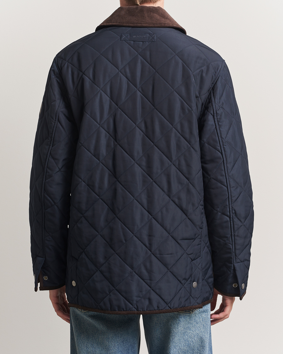 Mies | Takit | Gant | Quilted Fleece Jacket Evening Blue