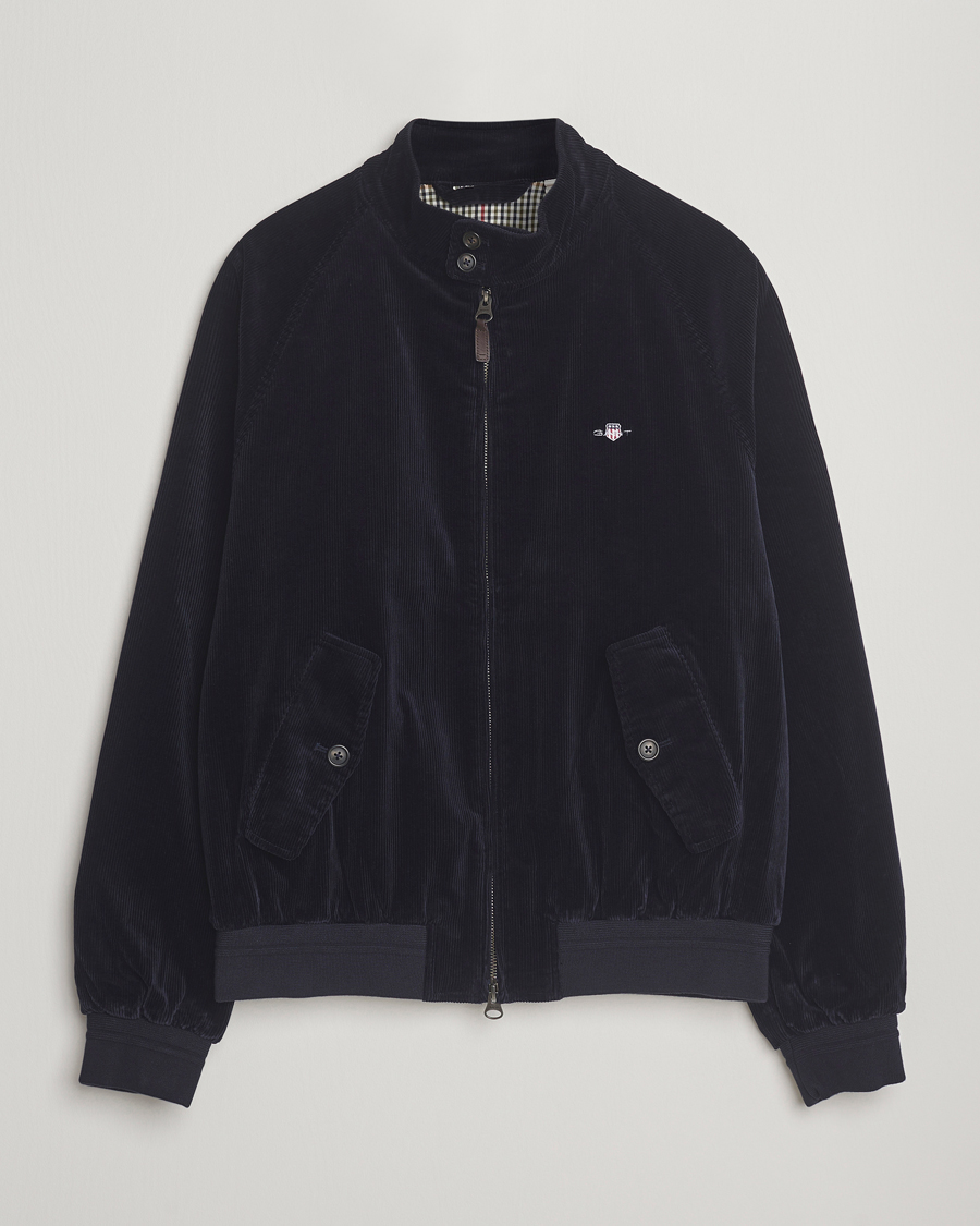 Mies | Takit | Gant | Corduroy Harrington Jacket Evening Blue