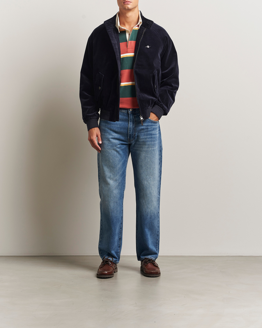 Mies | Takit | Gant | Corduroy Harrington Jacket Evening Blue