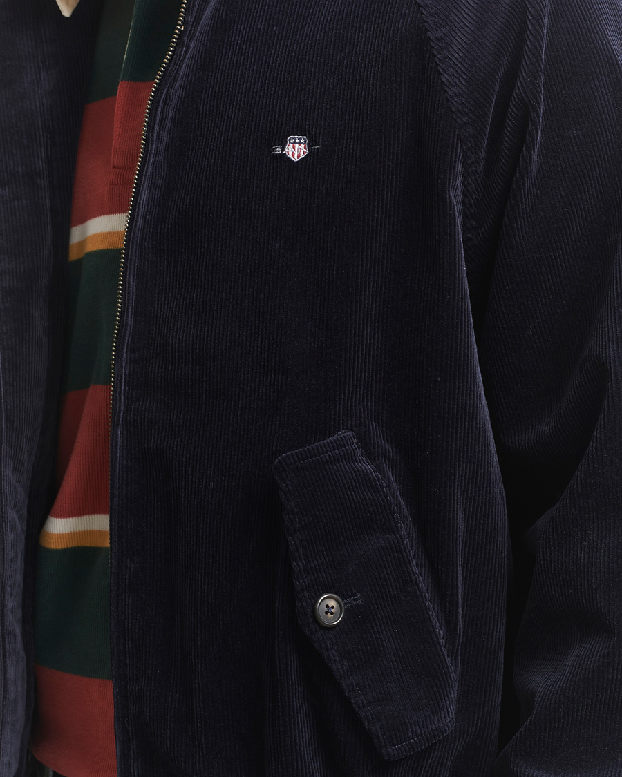 Mies | Takit | Gant | Corduroy Harrington Jacket Evening Blue