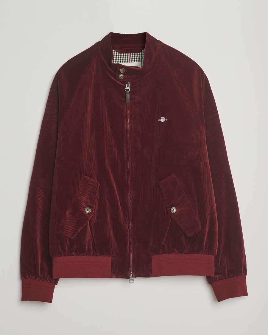 Mies | Takit | Gant | Corduroy Harrington Jacket Plumped Red