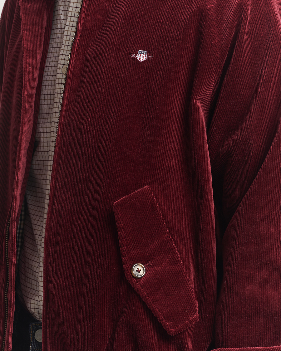Mies | Takit | Gant | Corduroy Harrington Jacket Plumped Red