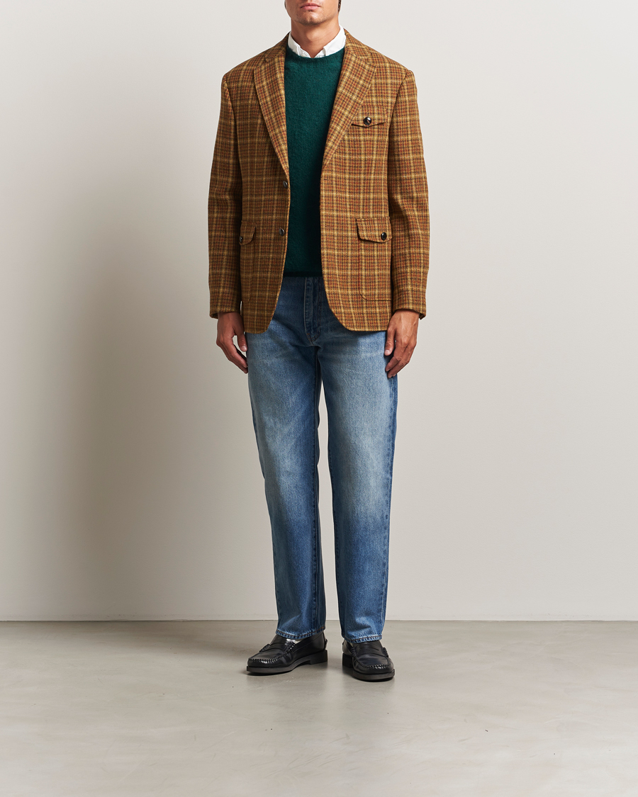 Mies | Pikkutakit | GANT | Checked Tweed Blazer Peanut Butter